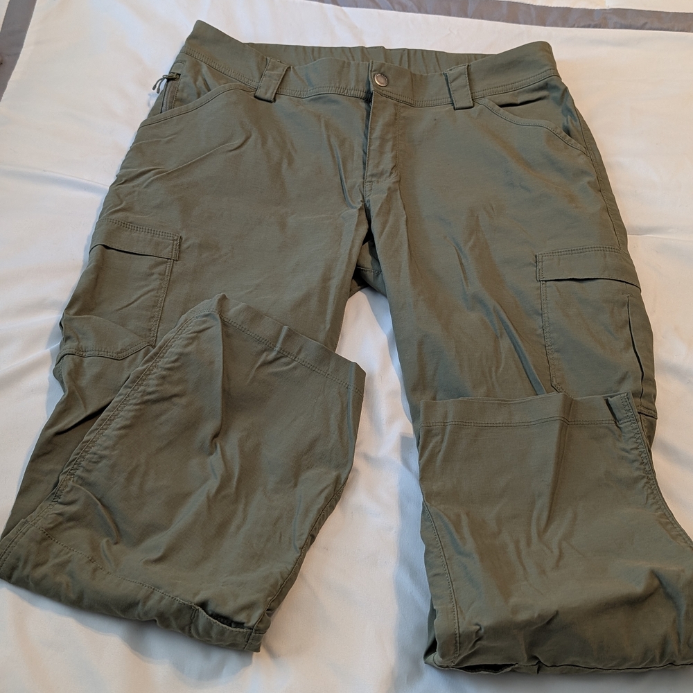 Duluth Trading Co Women's Olive Green Cargo Pants, size 12